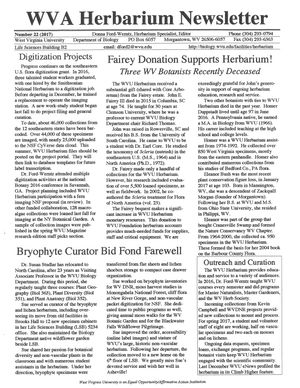 herbarium newsletter 2017